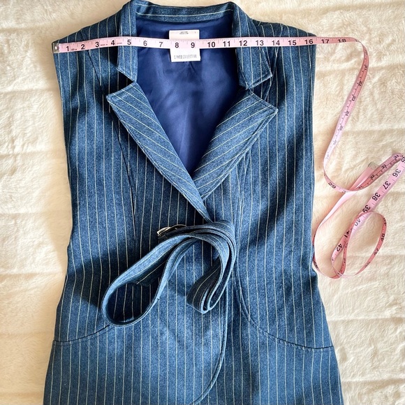 Double-Breasted Denim Vest - Picture 7 of 8